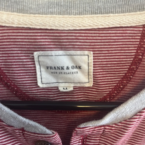 Frank & Oak red striped Tee - Picture 2 of 3